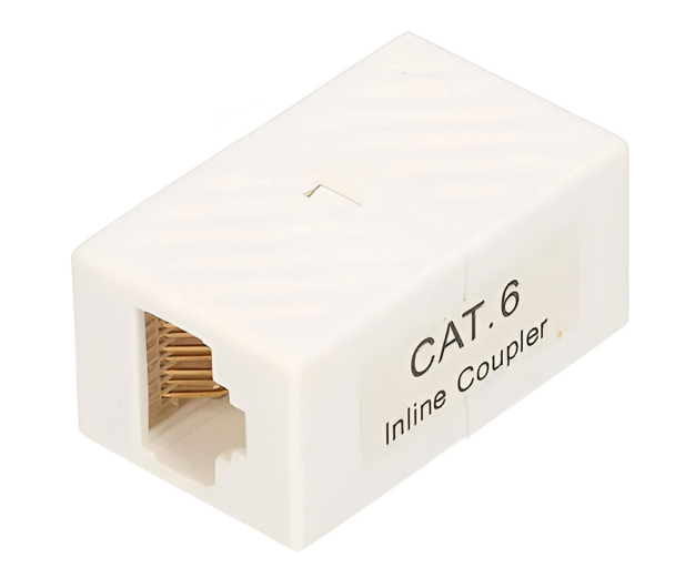 ExtraLink  Złączka sieciowa port RJ45 UTP 6 (biała) - 1323204 - zdjęcie 2
